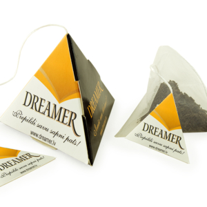 tea in a pyramid box