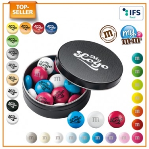 m&m's metal tin